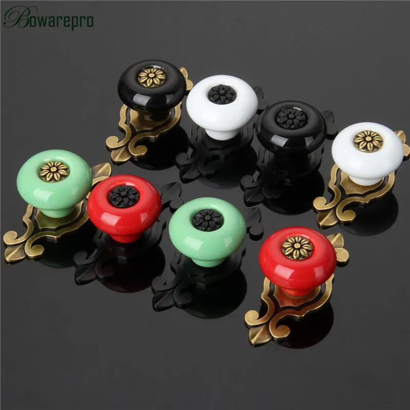 Bowarepro 8 pçs vintage retro puxador de