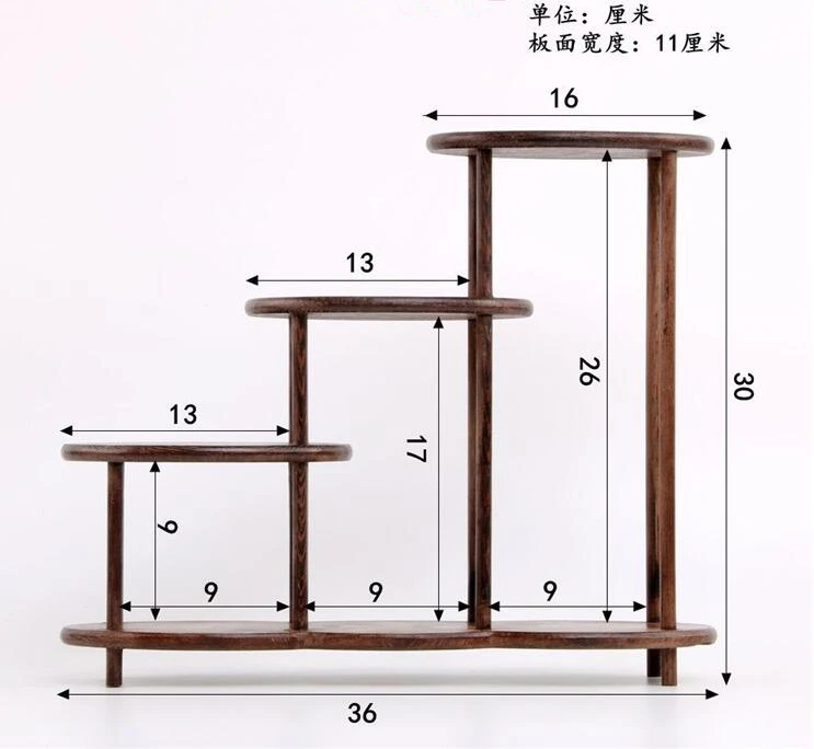 

Natural chicken wing wood, oval BBK style, solid wood curio shelves, ornament pendulum rack.