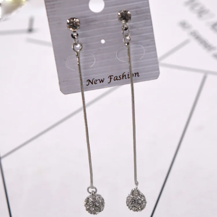 Fashion Ball Long Earrings for women