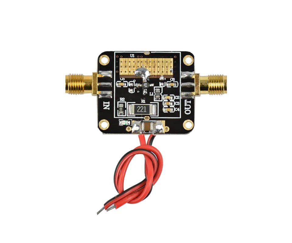 AIYIMA РЧ усилитель 10 кГц до 1 ГГц 10dBm РЧ широкополосные усилители низкий уровень шума LNA модуль HF VHF UHF FM Ham