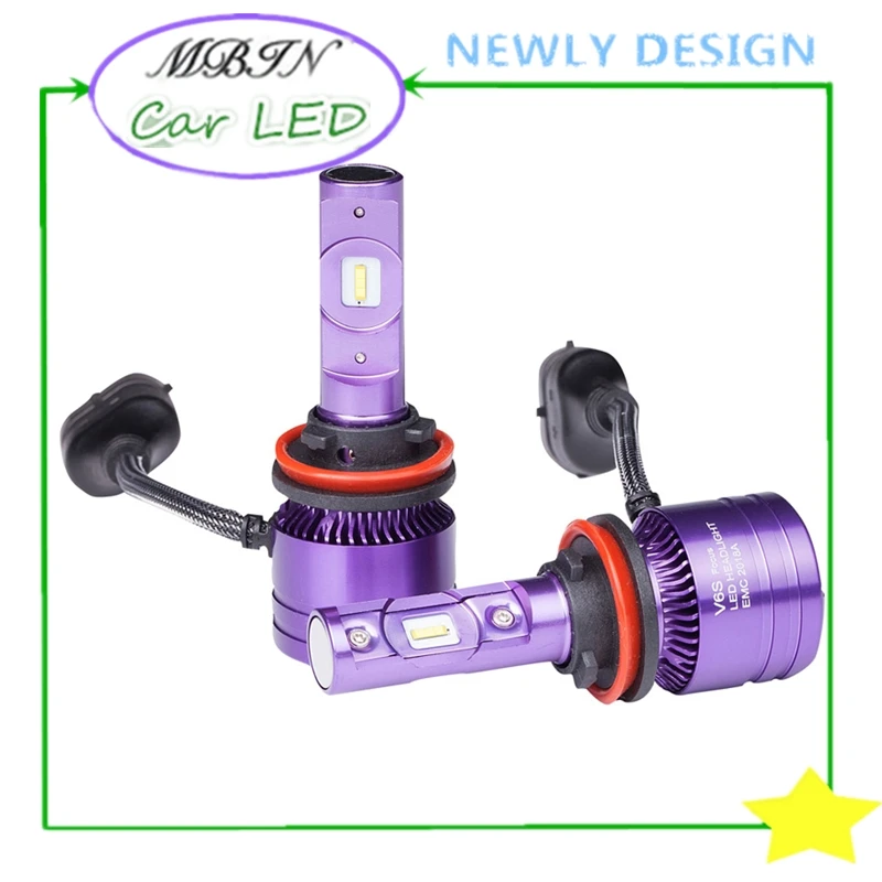 Hot sale V6S plus turbo Led Headlight H8 H11 35W 3500LM Bulb 6000k Fog lamp front driving bulb for HID replacement | Автомобили и