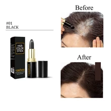 Покрытие цвета волос одноразовая краска для волос Серый корень VERONNI мгновенное изменение крем-палочка временный цвет краситель покрывает белые волосы