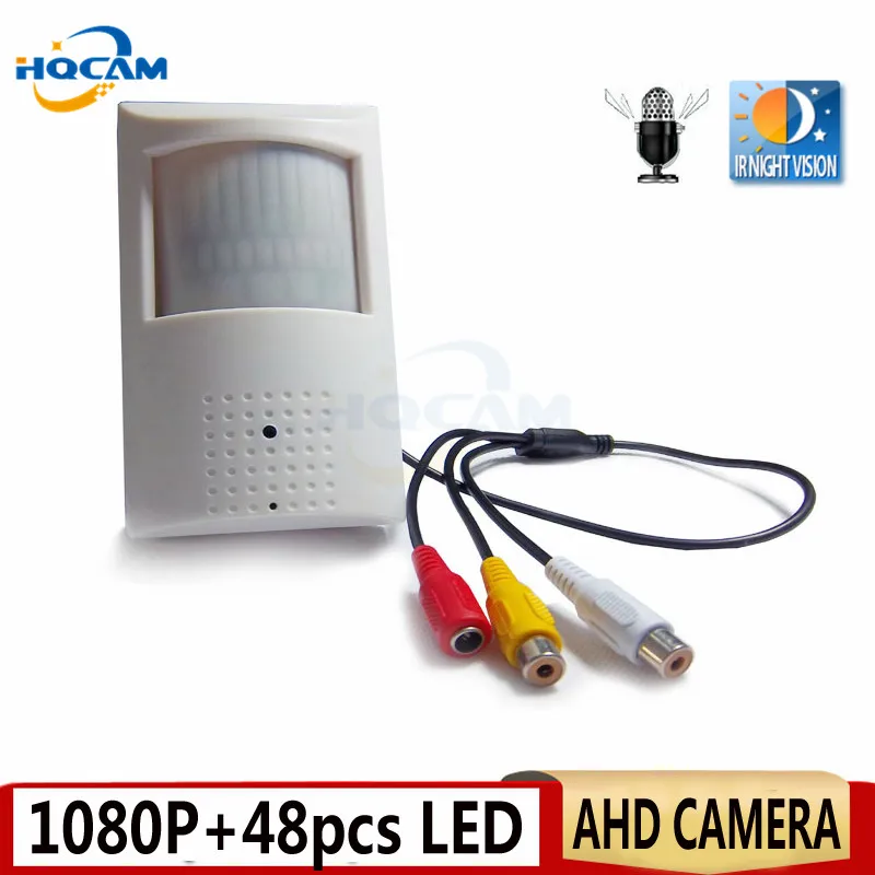 HQCAM 1080P Мини AHD камера ночного видения 48 шт. ИК объектив 940nm 3 7 мм 2 0 МП инфракрасная