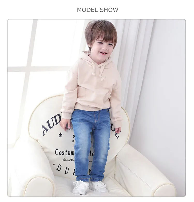 1-6 y children baby boy denim jeans winter pants velvet thick warm trousers toddler jeans for boys elastic waist kids clothes (10)