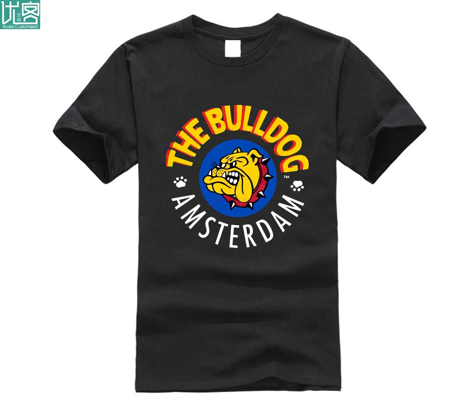 

Men t shirt New Fashion The Bulldog Amsterdam Printed Graphic Tops Black t-shirt men