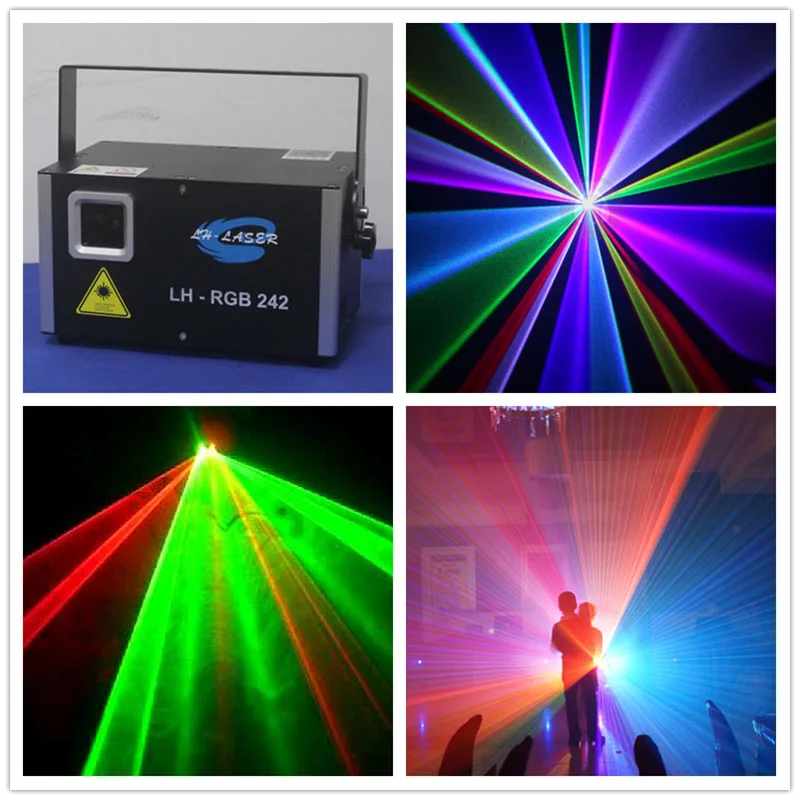 45K система 2W RGB Полноцветный лазерный свет/2 W Лазерный свет на Рождество/качество