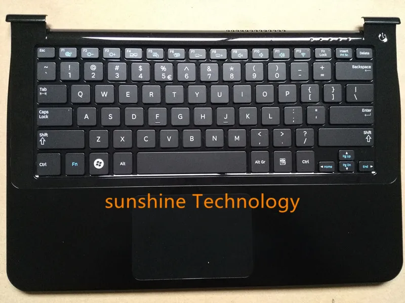 

US layout backlit new laptop keyboard with touchpad palmrest for samsung BA75-02898G NP900X3A 900X3A