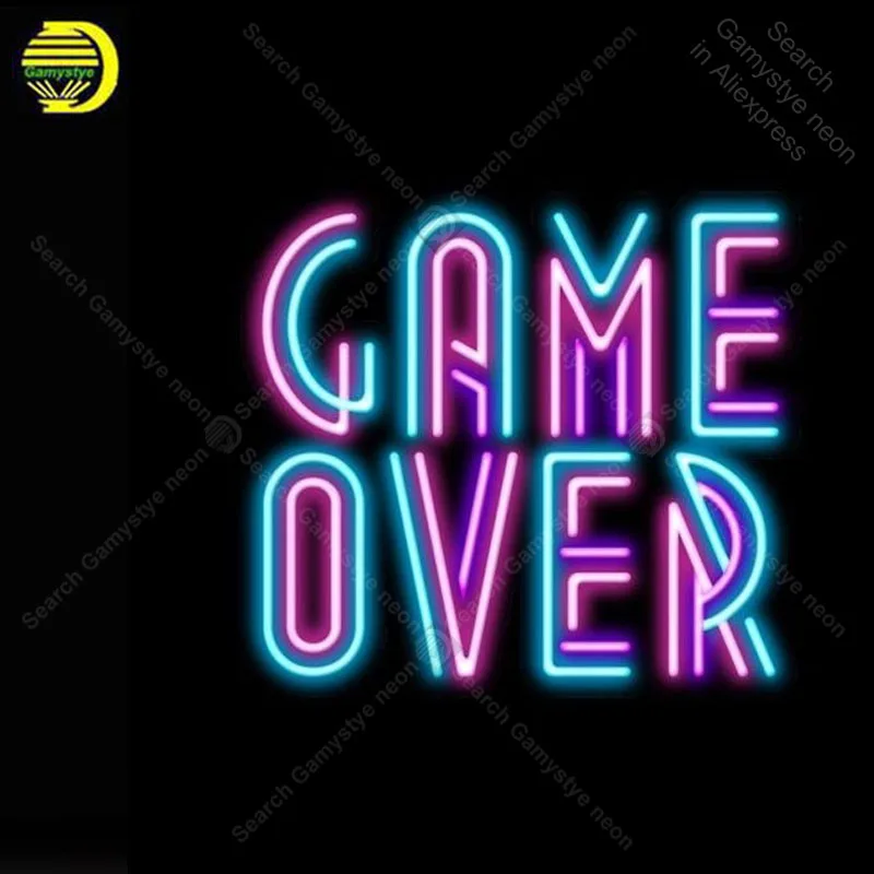 Неоновая вывеска для игры над декорированием Windower Gameroom дисплей пивной бар