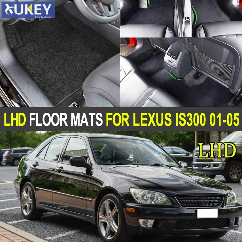 Для Lexus IS IS200 IS300 XE10 LHD 2001 2002 2003 2004 2005 пользовательские автомобильный коврик коврики Авто нейлон и каучук защитную пленку, 4 предмета в комплекте