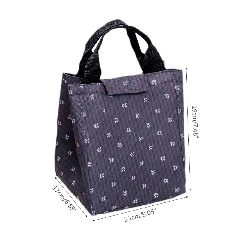 1 шт., женская сумка-тоут с листом, сумка для обеда, переносная сумка-холодильник, сумка для пикника, ланчбокс для студентов, Детская сумка для обеда