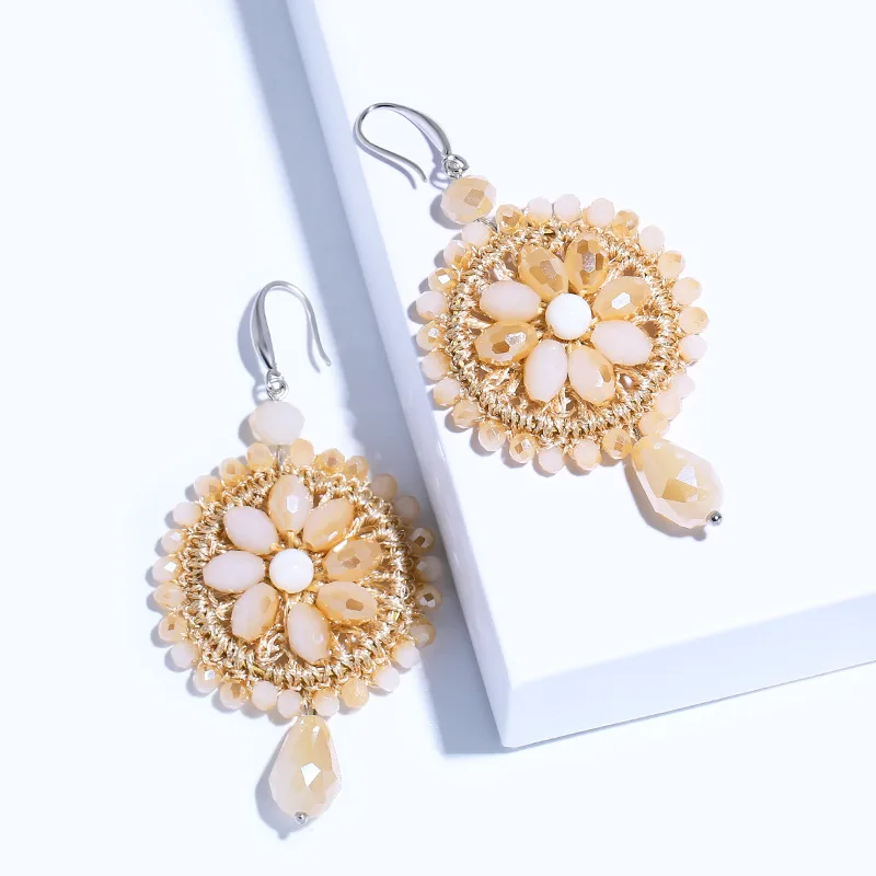 

New Arrival Handmade Braid Refinement Earring Bohemian Drop Dangle Earrings for Women Wedding Charm Jewelry Brincos