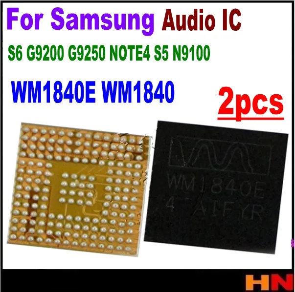 Аудиокодек WM1840E 2 шт. для Samsung G920F G920A G925T G925F IC | Мобильные телефоны и аксессуары