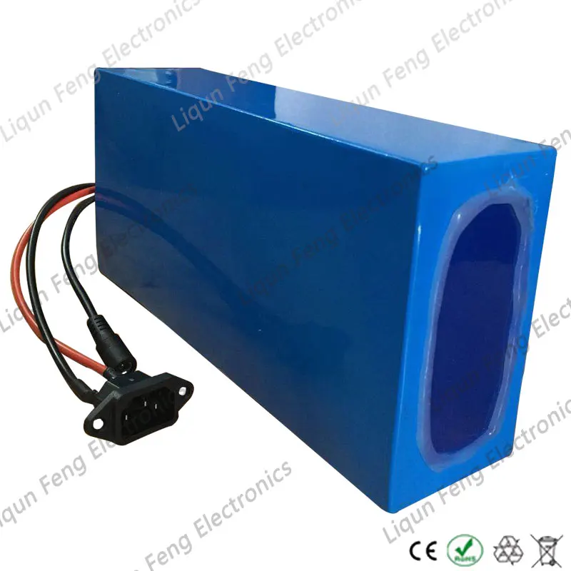 Sale Wholesale 2 pieces/Lot 36V 20AH 1000W Power Lithium ion battery 36V 20AH Electric Bike battery with PVC Case 30A BMS 2A charger 7