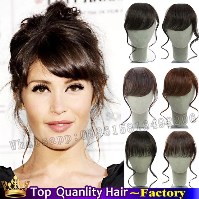 Klip Na Przednie Krótkie Schludne Grzywka Grzywka Klip W Hair