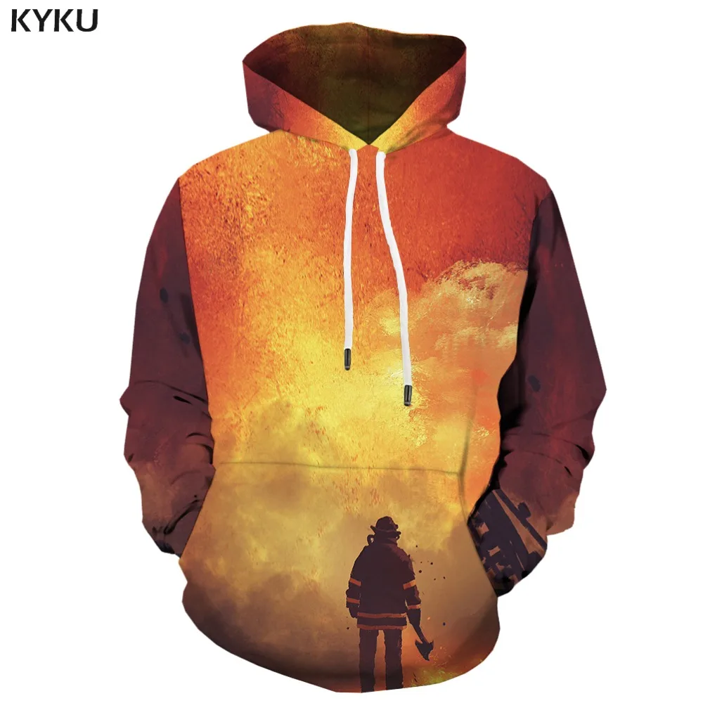 

KYKU 3d Hoodies Character Sweatshirts men Flame Hoody Anime Graffiti Hoodie Print Art Sweatshirt Printed Cloud 3d Printed Unisex