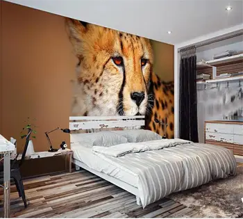 

custom 3d photo wallpaper room mural wild african leopard tigre 3d painting sofa TV background non-woven wallpaper for wall 3d