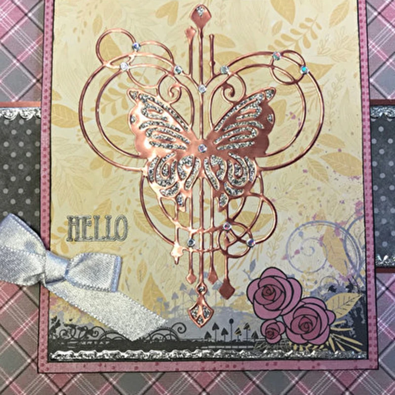 

JC Metal Cutting Dies for Scrapbooking Craft Butterfly Angel Background Stencil Dies Album Embossing Folder Paper Photo Template