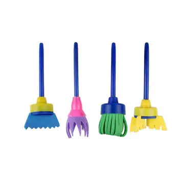 

4Pcs/set DIY Sponge Drawing Paint Brushes Graffiti Toys Painting Gift Toys for Children