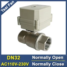Tf32-s2-c нержавеющей 1-1/4 ''dn32 AC110V AC220V обычно открытым нормально замкнутый Электрический воды Клапан 10nm ON/OFF 15 сек