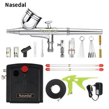 Носовой NT-13 распылитель двойного действия Аэрограф компрессор макияж ногтей тату модель/Торт/краска автомобиля с чистящим средством мини-фильтр