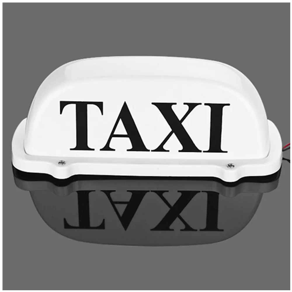 Верхная светильник/ светодиодный на крыше такси подписать 12V с магнитным основанием Белый плафон такси светильник