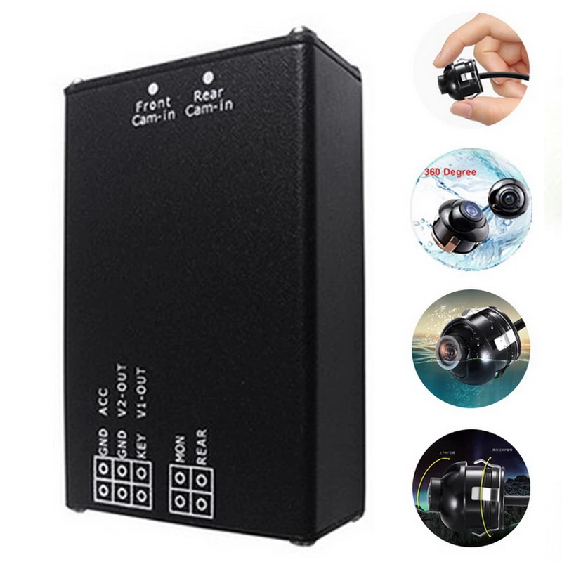 

best selling Cameras Switch System For 4 way 360 View Car Camera Control Box 4PCS Rear View Back UP Cameras