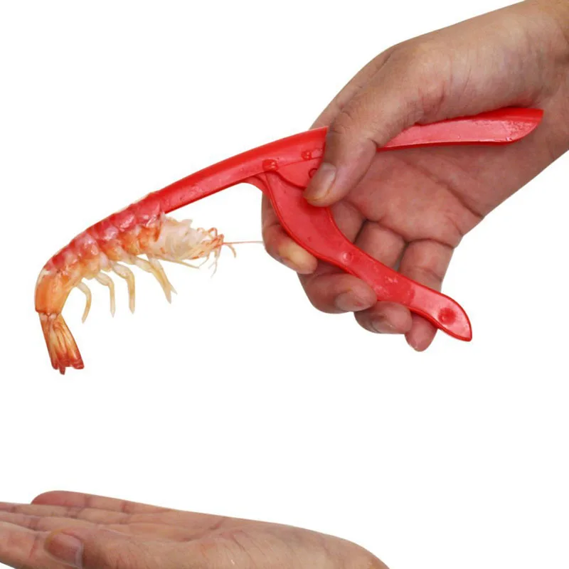 100pcs Shrimp Peelers Red Prawn Peeler Fast and Convenient Shrimp