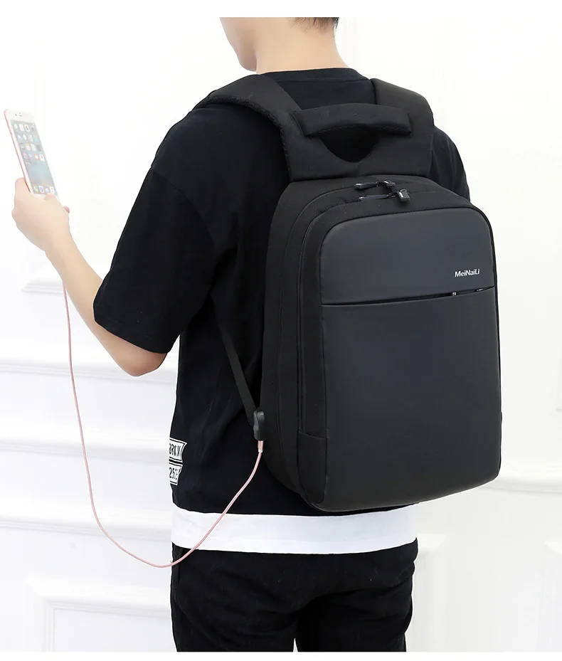 XAX Мода Большой Мужская Дорожная сумка школьная сумка Человек Бизнес ноутбук рюкзак повседневное зарядка через usb компьютер рюкзаки стиль сумки 177