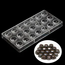 Oferta especial Herramientas de Pastelería Casera Diamante DIY del Chocolate Del Molde Del Chocolate de Policarbonato Chocolate Moldes De Plástico