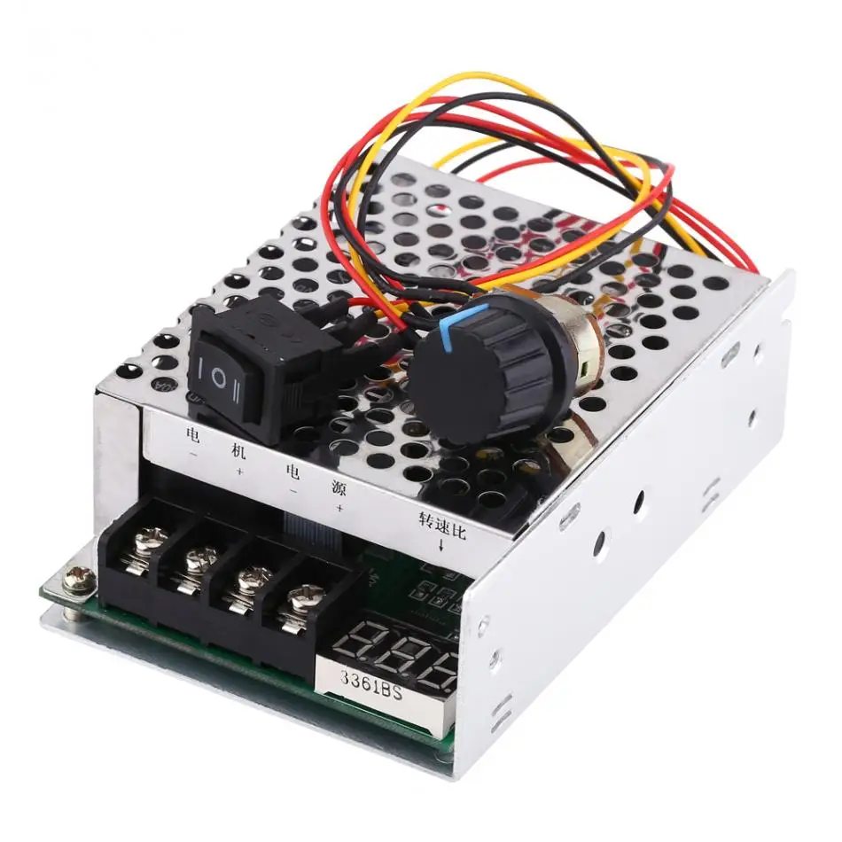 

10V-55V pwm Controller Power 40A Digital Display DC Motor Speed Controller Governor Reversing Direction Switch