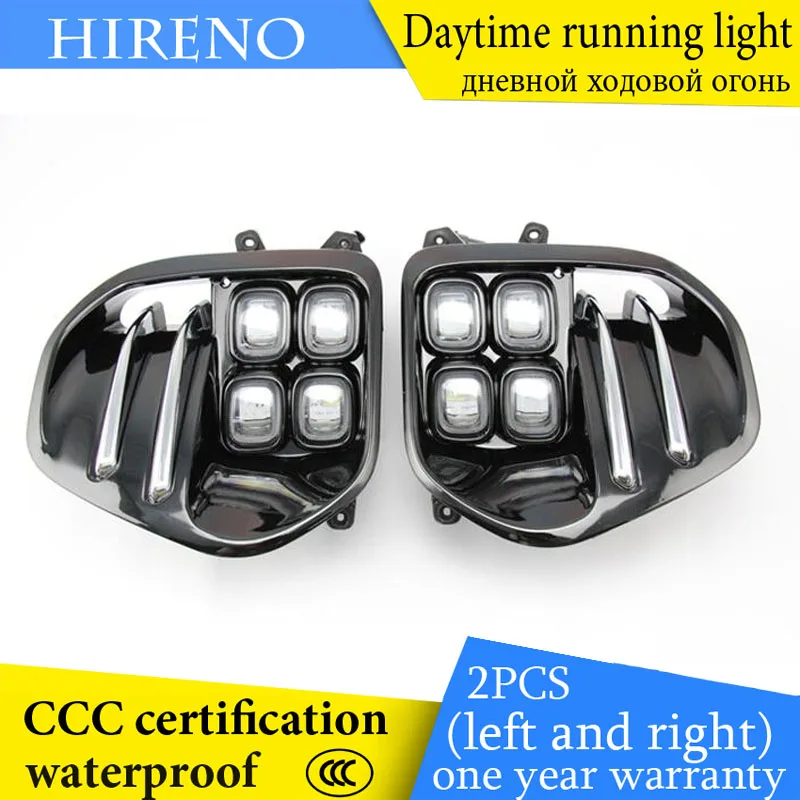 

Hireno AUTO WAY For KlA Sportage QL kx5 2016 2017+ Car Daytime running lights Signal Function Relay Waterproof 12V