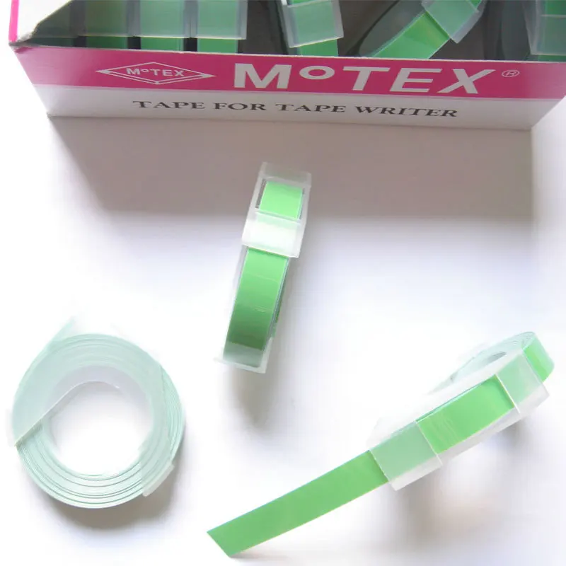 

5PCS green color PVC hard Tape self adhesive 9mm DIY handmade accessories,masking label tape vinyl scrapbooking