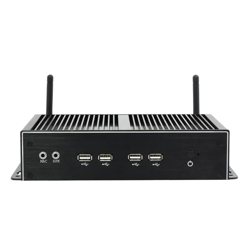 Fanless Intel Core i7 4500U Mini PC Windows Dual Gigabit Ethernet WiFi 6 RS232 485 8 2