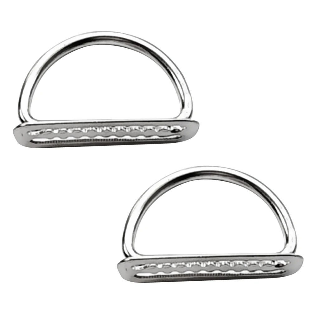 2 Pack Scuba Diving 316 Stainless Steel Weight Belt Keeper with D Ring For 2' Webbing Accessories for Outdoor Activities