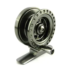 HENGJIA глубоководная мини-металлическая алюминиевая катушка для ловли нахлыстом 5 см катушка для ловли нахлыстом ультра-светильник для зимней рыбалки Рыболовные Снасти Катушки для льда