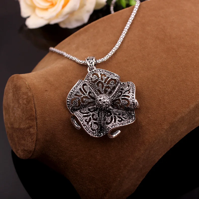 Женское винтажное ожерелье с подвеской в виде цветка|pendants for women|drop necklacenecklace drop |