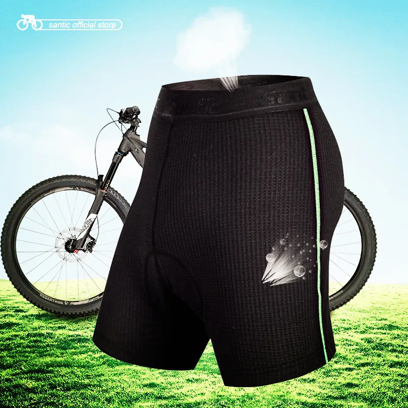 Santic Cycling Briefs Mens Knickers Underwear Coolmax Padded Gel Bike