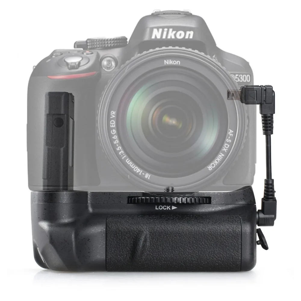 Профессиональная Батарейная ручка для Nikon D5300 D5200 D5100 DSLR камер с инфракрасным пультом дистанционного управления