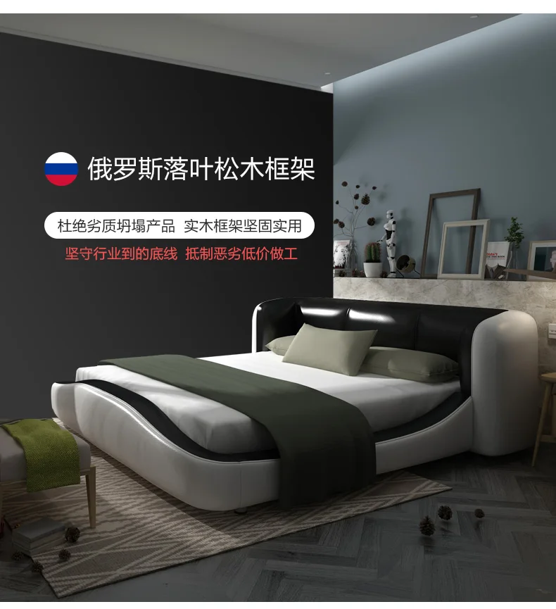 Натуральная телячья кожа кровать мягкие кроватки спальня camas горит muebles де dormitorio yatak mobilya кварто уникальный дизайнер мебель