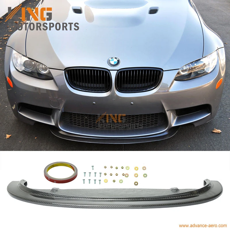 

For 2008 2009 2010 2011 2012 2013 E90 E92 E93 M3 CRT Style Front Bumper Lip Spoiler - Carbon Fiber (CF)