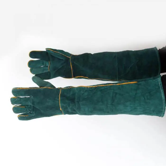 1Pair Electric Welding Gloves High Temperature Resistant Welders Long Gloves 60CM LSMK99