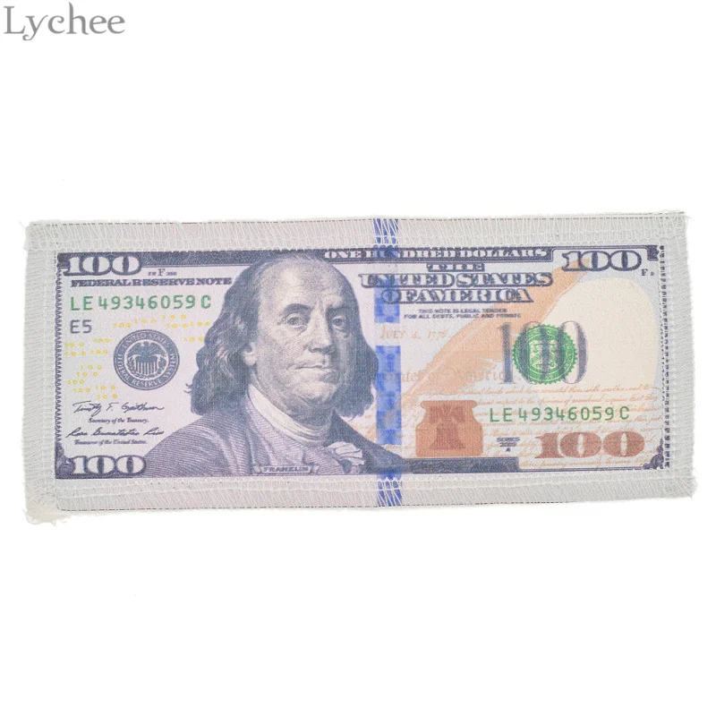 Печатные нашивки Lychee 100 USD Пришивные наклейки для поделок одежды Аппликации