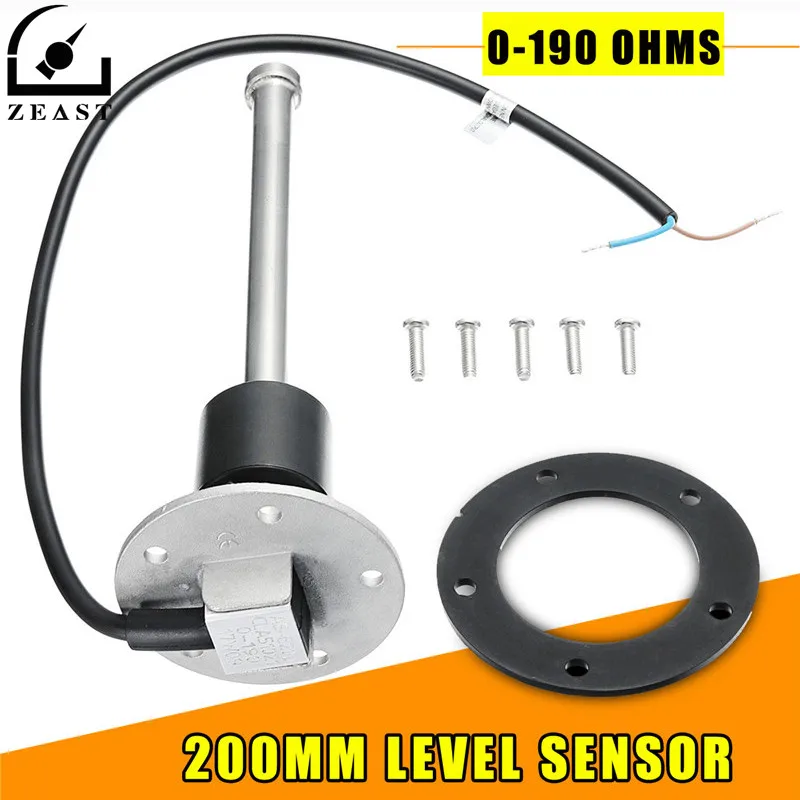 Baratos Sensor de flujo de agua de 200mm medidor de combustible líquido interruptor de barco Unidad de transmisión marina 0 190 ohmios herramientas de medición