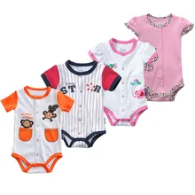 

2018 Summer cotton Baby Rompers Toddler Jumpsuit Summer Baby Girls boys Newborn clothes bebe overall clothes baby clothing