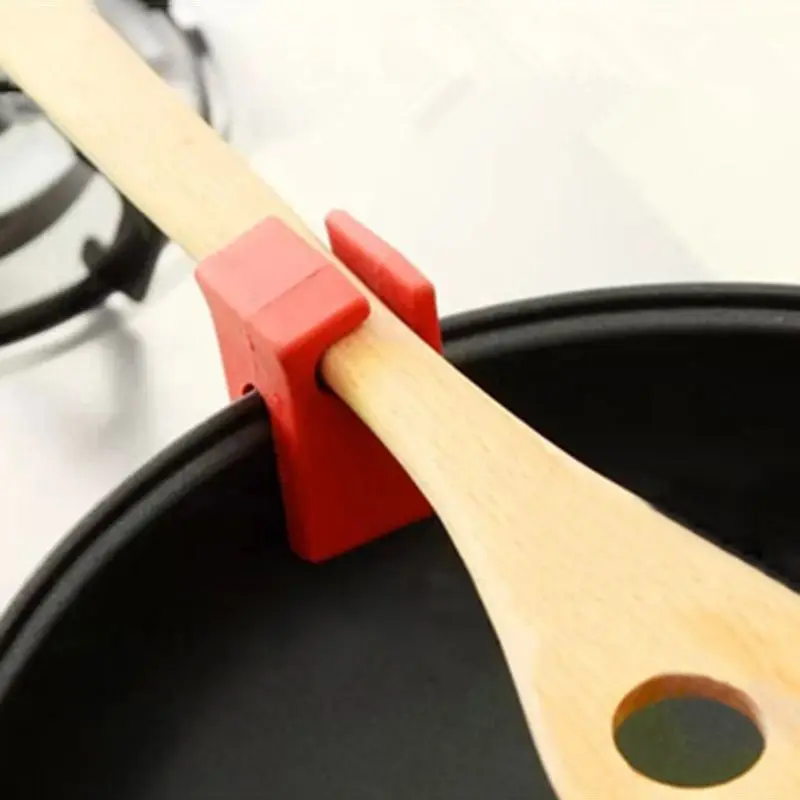 New Silicone Soup Spoon Rack Cooking Tools Kitchen Tool Pot Cover Holder Ladle Kitchen Garget Cooking Accessories