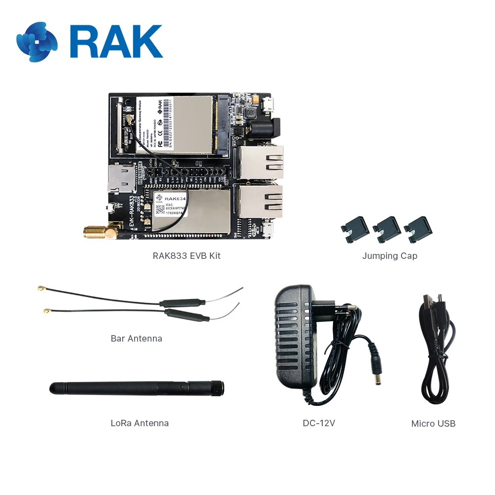 Mini PCIe LoRa шлюз SX1301 концентратор модуль маршрутизатора RAK634 MT7628 Беспроводной модуль AP RAK833 набор EVB, Поддержка SPI и USB Q141