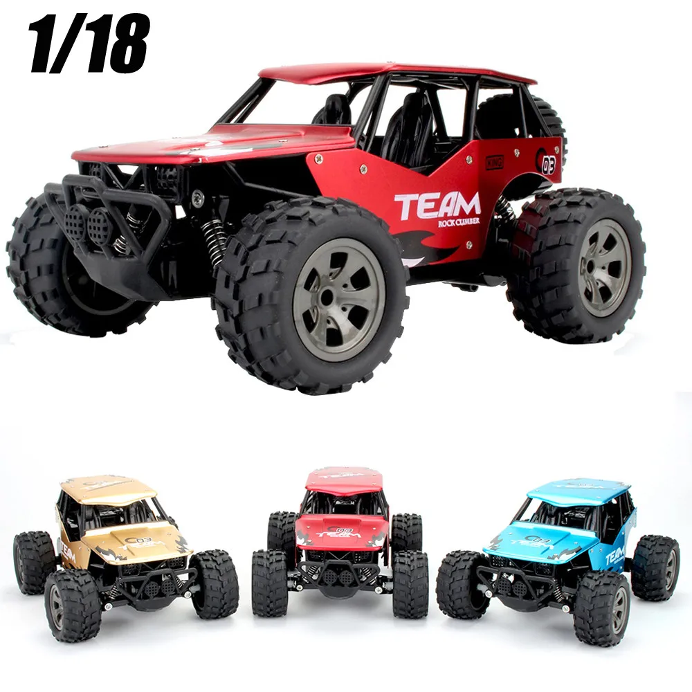 

1:18 RC Car Radio Machine 2WD High Speed RC Racing Car Alloy CaseTruck Off-Road Buggy Remote Control Car Toys for Children