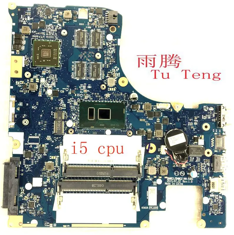 BMWQ1/BMWQ2 NM-A481 для lenovo IdeaPad 300-15 300-15ISK материнская плата для ноутбука i5-6200U материнская плата тест нормально