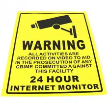 5 шт. Предупреждение CCTV наклейки на камеру/знаки/этикетки