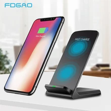 FDGAO Qi Быстрое беспроводное зарядное устройство для iPhone 11 Pro X XS Max 8 XR USB Quick 10 Вт Зарядное устройство для samsung S10 S8 S9 Note 10 9